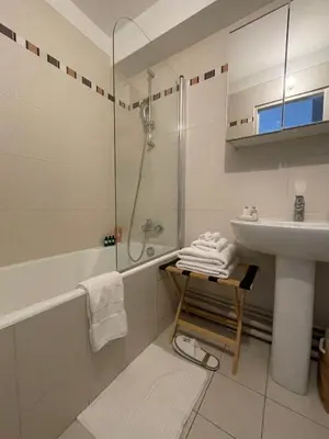 Salle de bains dans l'établissement Appartement Swan House Paris Champs Elysée