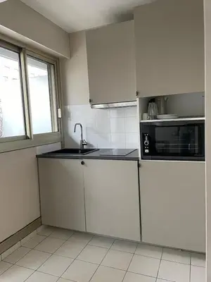 Cuisine ou kitchenette dans l'établissement Appartement Swan House Paris Champs Elysée