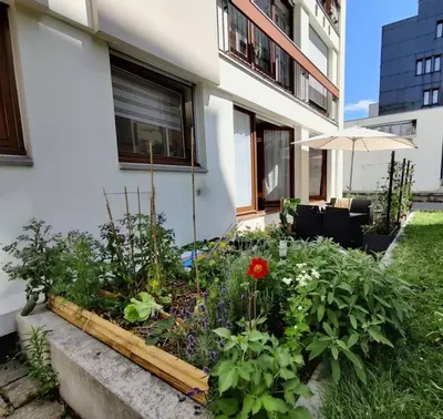 Jardin de l'établissement Appartement 11e