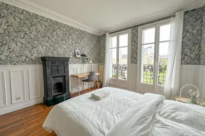 Un ou plusieurs lits dans un hébergement de l'établissement Flexliving - private bedroom - Balard