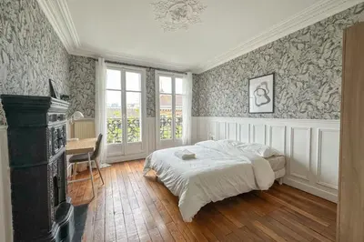 Un ou plusieurs lits dans un hébergement de l'établissement Flexliving - Whole flat - Balard