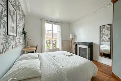 Un ou plusieurs lits dans un hébergement de l'établissement Flexliving - Whole flat - Balard