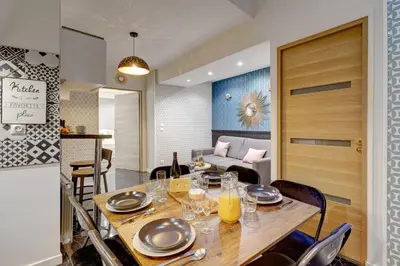 Coin salon dans l'établissement Bluestay 127 - Superb apartment in Paris