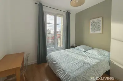 Un ou plusieurs lits dans un hébergement de l'établissement Flexliving - Studio - 27 Brune