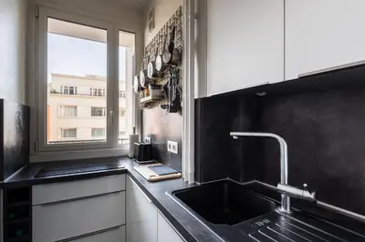 Cuisine ou kitchenette dans l'établissement Cyril - Appt au coeur du 15eme arrondissement