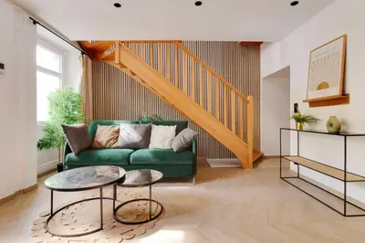 Coin salon dans l'établissement REPUBLIQUE - Cozy Appartement L001