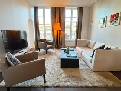 Coin salon dans l'établissement L'appartement des Archives