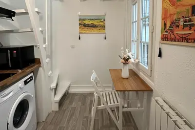 Cuisine ou kitchenette dans l'établissement Apart at the heart of 3e Marais District