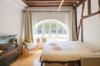 Un ou plusieurs lits dans un hébergement de l'établissement Wonderful studio 2P - Sorbonne Monge