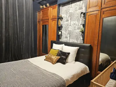 Un ou plusieurs lits dans un hébergement de l'établissement Apt haussamn walk tour eiffle trocadero 3minutes