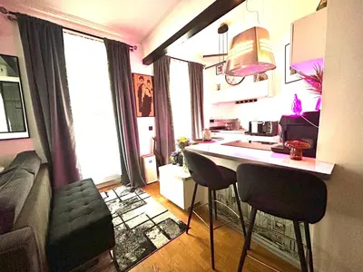 Coin salon dans l'établissement Paris Expo Porte de Versailles confort appartement