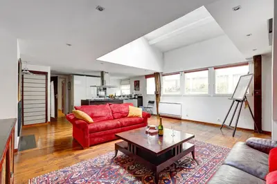 Coin salon dans l'établissement Bluestay 223 - Superb apartment in Paris