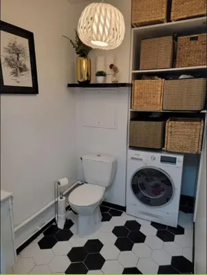 Salle de bains dans l'établissement Chambre cosy près de Paris dans un appartement partagé