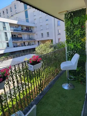 Jardin de l'établissement Chambre cosy près de Paris dans un appartement partagé