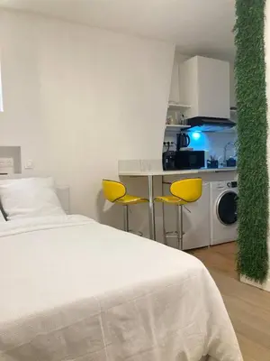 Cuisine ou kitchenette dans l'établissement Studio Pantin - Parc La Villette