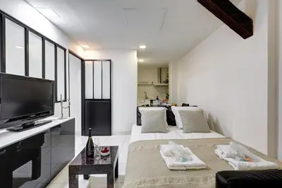 Télévision ou salle de divertissement dans l'établissement Bluestay 224 - Superb apartment in Paris