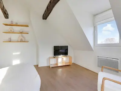 Télévision ou salle de divertissement dans l'établissement Cosy flat ideally - heart of Paris