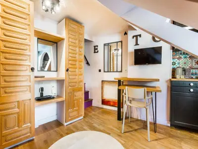 Cuisine ou kitchenette dans l'établissement Amazing studio - 2P - St-Germain