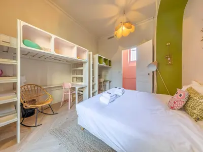 Un ou plusieurs lits dans un hébergement de l'établissement Exceptional 3BD - Trocadéro Victor Hugo