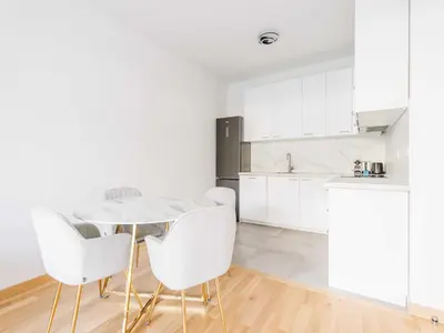 Cuisine ou kitchenette dans l'établissement Charming apartment - Levallois-Perret - Mobility Lease