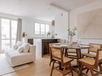 Coin salon dans l'établissement Superb apartment - Neuilly sur Seine - Mobility lease
