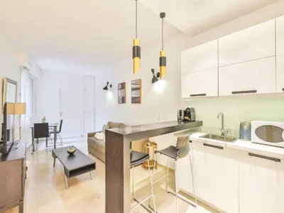 Cuisine ou kitchenette dans l'établissement Magnificent studio - 2P - Place Victor Hugo