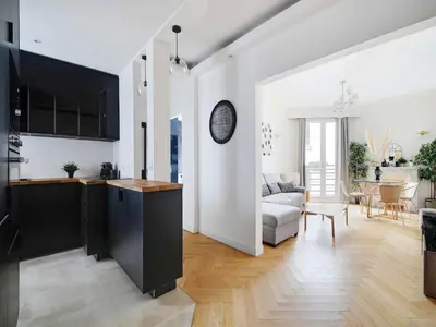 Cuisine ou kitchenette dans l'établissement Modern & Refined 1BDR 4P - Roland Garros