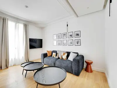 Coin salon dans l'établissement Charming apt - 2BR 5P - Sacré-Cœur Montmartre