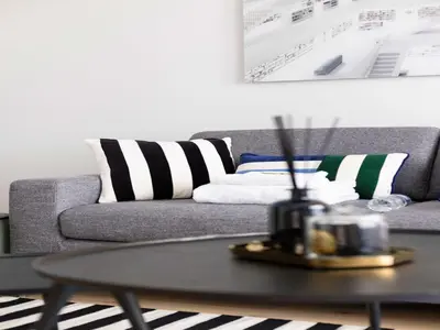 Coin salon dans l'établissement Superb flat 2BDR 3P - 16ème - Auteuil