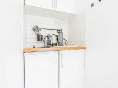 Cuisine ou kitchenette dans l'établissement Charming Studio near Parc Monceau - MOBILITY LEASE
