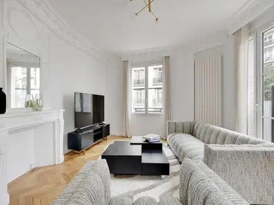 Télévision ou salle de divertissement dans l'établissement Exceptional apartment - 3BD 6P - Trocadéro