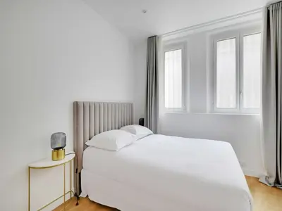 Un ou plusieurs lits dans un hébergement de l'établissement Exceptional apartment - 3BD 6P - Trocadéro