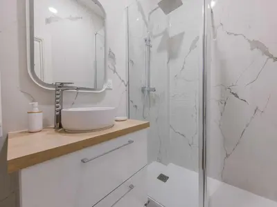Salle de bains dans l'établissement Charming apartment 2 BDR 4P - Marais