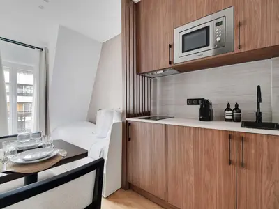 Cuisine ou kitchenette dans l'établissement Lovely and Modern Studio - 2P - Passy
