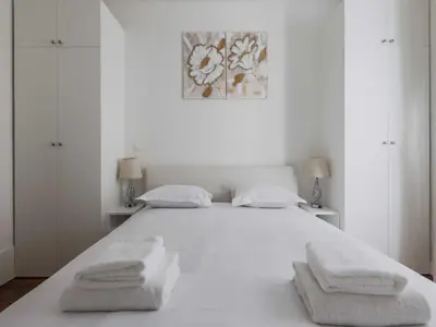 Un ou plusieurs lits dans un hébergement de l'établissement Chic flat - 1BD 4P - Auteuil