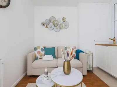 Coin salon dans l'établissement Chic flat - 1BD 4P - Auteuil