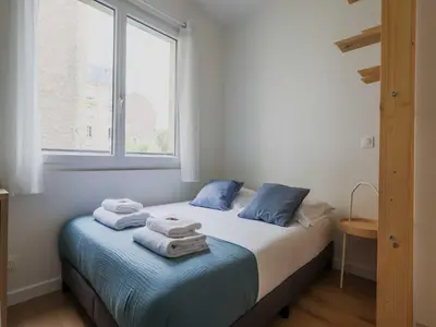Un ou plusieurs lits dans un hébergement de l'établissement Modern studio - 2P- Neuilly-sur-Seine