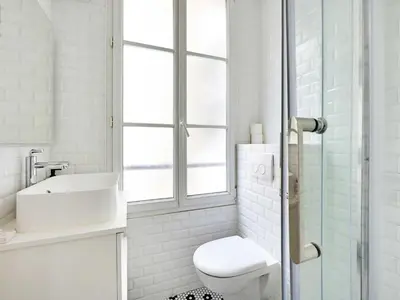 Salle de bains dans l'établissement Cozy, central 2P studio - Réaumur Sébastopol