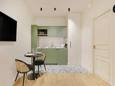 Cuisine ou kitchenette dans l'établissement Studio pleasant- 2P- Saint-Germain-des-Prés