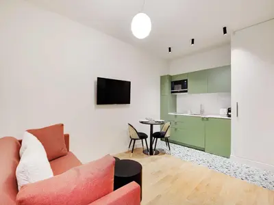 Cuisine ou kitchenette dans l'établissement Studio pleasant- 2P- Saint-Germain-des-Prés
