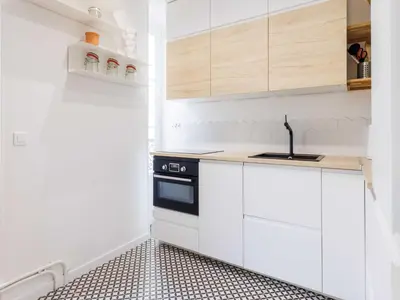 Cuisine ou kitchenette dans l'établissement Superb appt 1BDR 2P - Buttes-Chaumont