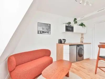 Cuisine ou kitchenette dans l'établissement Studio COSY proche Trocadéro - Mobility lease
