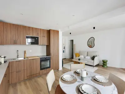 Cuisine ou kitchenette dans l'établissement Modern and elegant apt 1BD 4P - Quartier Latin