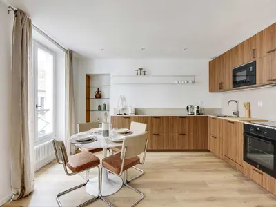 Cuisine ou kitchenette dans l'établissement Modern and elegant apt 1BD 4P - Quartier Latin