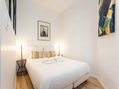 Un ou plusieurs lits dans un hébergement de l'établissement Superb appt 1BDR 4P - Porte Maillot Ternes