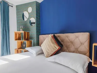 Un ou plusieurs lits dans un hébergement de l'établissement Charming apartment - 1BDR 2P - Denfert-Rochereau