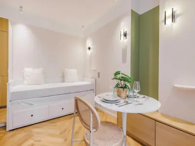 Un ou plusieurs lits dans un hébergement de l'établissement Modern studio -2P- near Montmartre