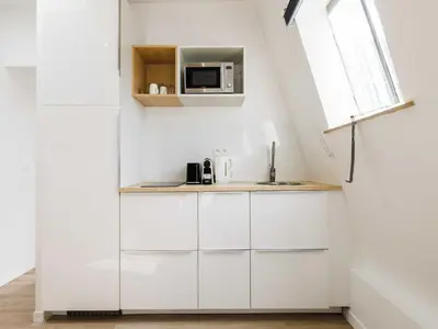 Cuisine ou kitchenette dans l'établissement Charming aprt - 1 BDR 2P - Victor Hugo