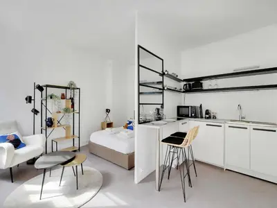 Cuisine ou kitchenette dans l'établissement Cosy studio - 2P - St Germain-des-Pres Odeon