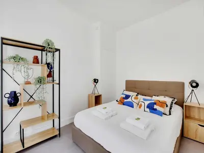 Un ou plusieurs lits dans un hébergement de l'établissement Cosy studio - 2P - St Germain-des-Pres Odeon